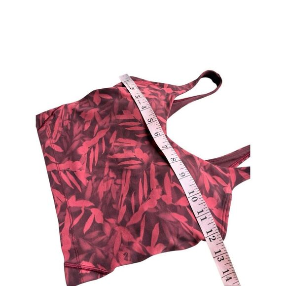 Lululemon Align Cropped Tank Top In Spray Leaf Fireside Red Multi Size 2 - Picture 10 of 11